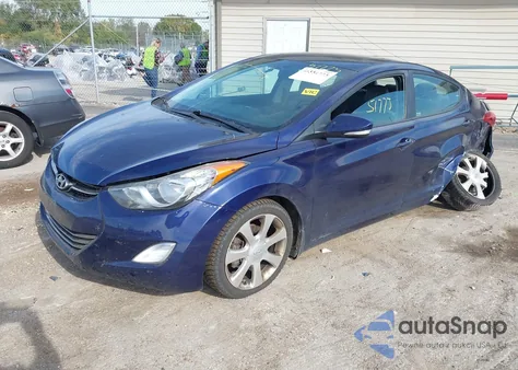 2013 Hyundai Elantra Limited z USA, uszkodzony, nr VIN 5NPDH4AE6DH252534